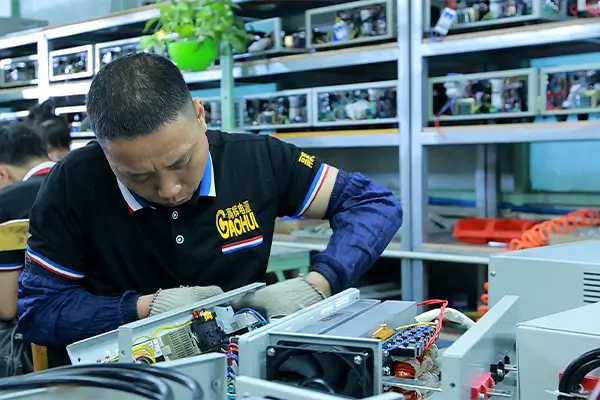 ODM/OEM customization process for high-frequency rectifiers and power solutions at Gaohui.