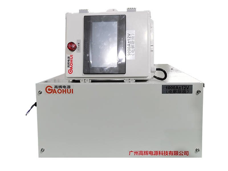 Water cooled synchronous rectifier 1000A 12V pure DC for industrial electroplating and electrolysis