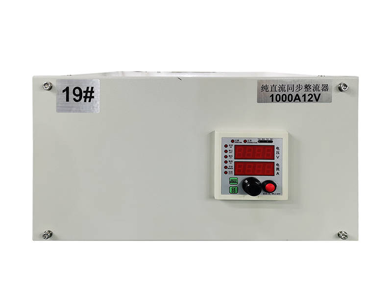 Water cooled single output synchronous rectifier 1000A 12V for industrial electroplating