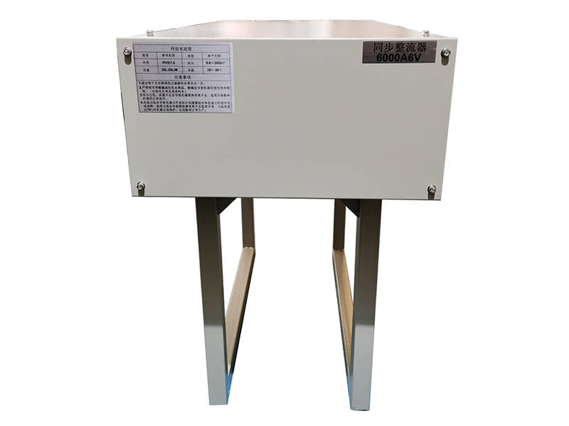 6000A 6V water cooled synchronous rectifier with heavy duty mounting bracket for industrial electrolysis