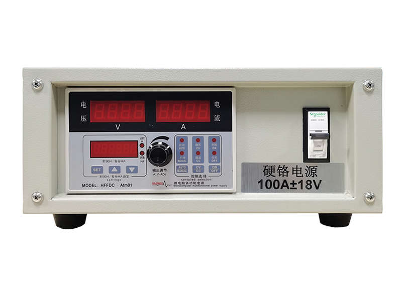 100A 18V Air‑Cooled Hard Chrome Finishing Rectifier for small‑batch mechanical part refurbishment from Gaohui Power Supply